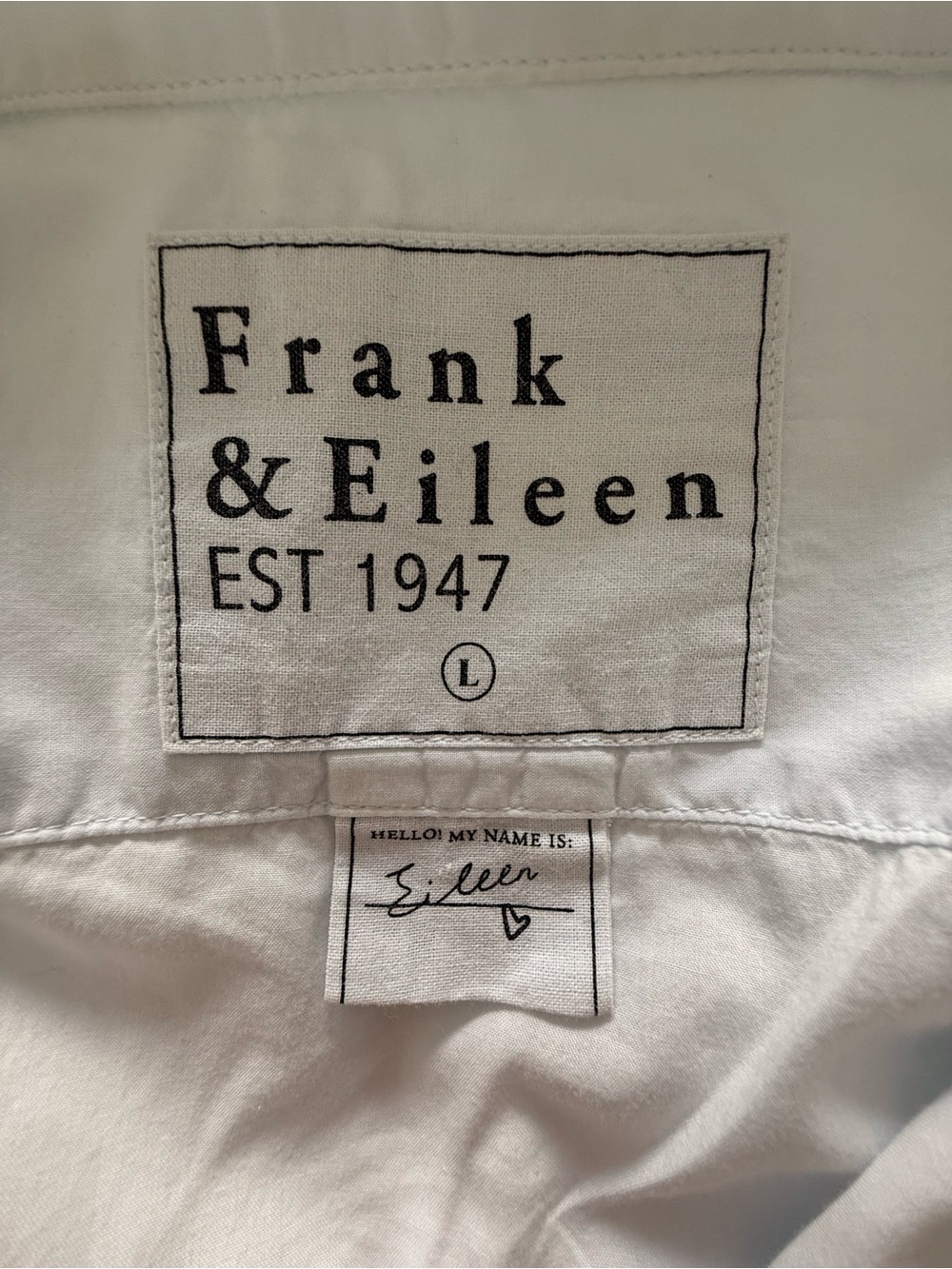 Frank & Eileen Lightweight Light Blue Shirt. Large - Picture 7 of 7